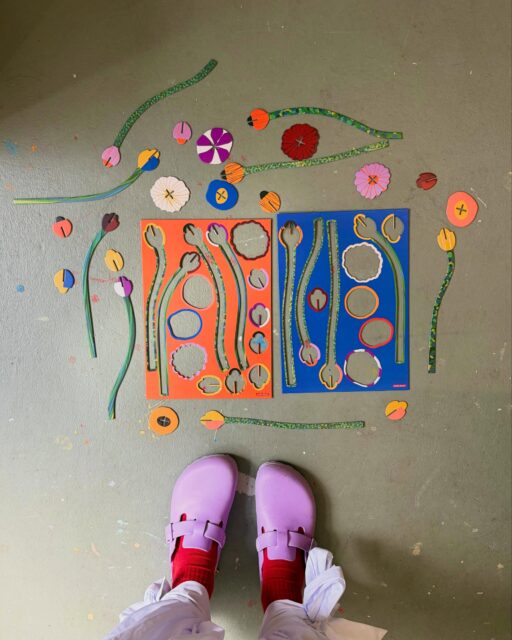 Before becoming a flower, bird or beetle, each design starts as a beautifully printed sheet. And even once popped out they remain artworks on their own. We love rearranging and playing with them in the studio ☀️