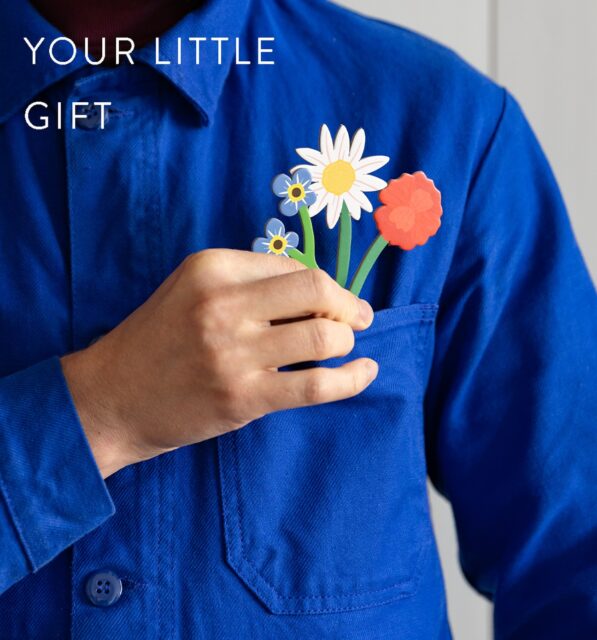 A little bouquet of joy! With every order of 75€ or more, you’ll receive this gift from us, exclusively made for this occasion!
